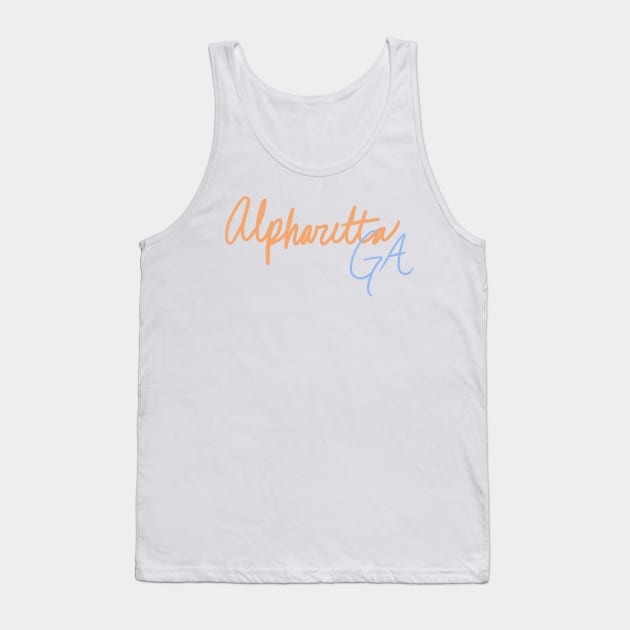 Alpharetta GA Tank Top by JuliesDesigns